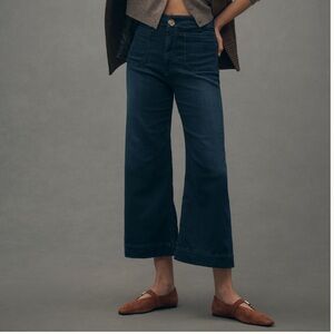 Maeve Colette Anthropologie Blue Flare Wide Leg Jeans